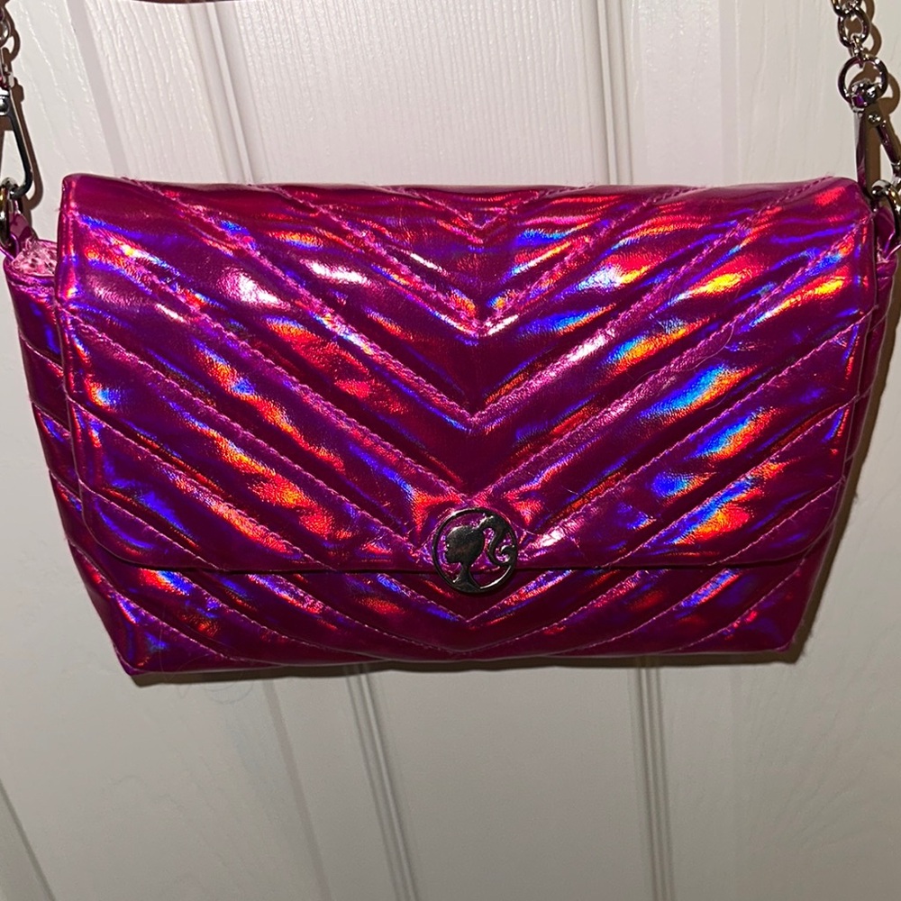 Aldo Fuchsia Clutch with Chain Strap